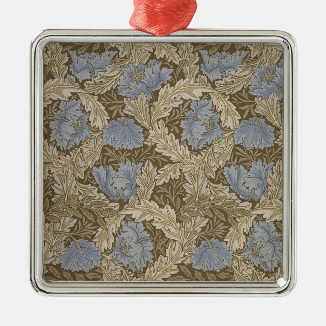 Wreath Pattern (von William Morris) Ornament Aus Metall (Vorne)