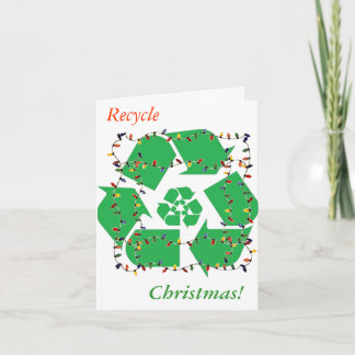 Wreath Recycelte Weihnachtskarte Feiertagskarte