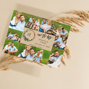Wreath Rustic 10 Multi-Foto Save the Date