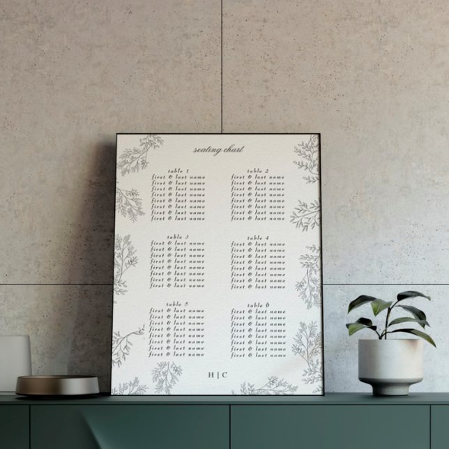 Wreath Traditionelle blumenkranke Minimale Hochzei Poster (Von Creator hochgeladen)