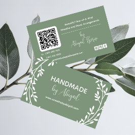 Wreath Vines Handmade | Handgefertigte Visitenkart Visitenkarte