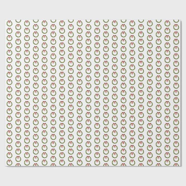 Wreath Wrapping Paper  Geschenkpapier (Flach)