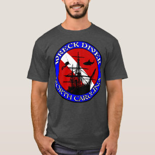 Wreck Diver North olina Friedhof T-Shirt