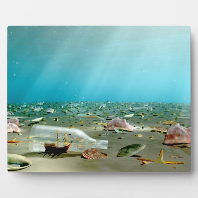 Wreck Plaque für Schiffe in Flaschen Fotoplatte (Vorderseite)