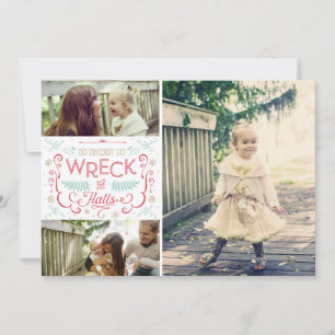 Wreck the Halls - Funny Family Christmas Cards Feiertagskarte