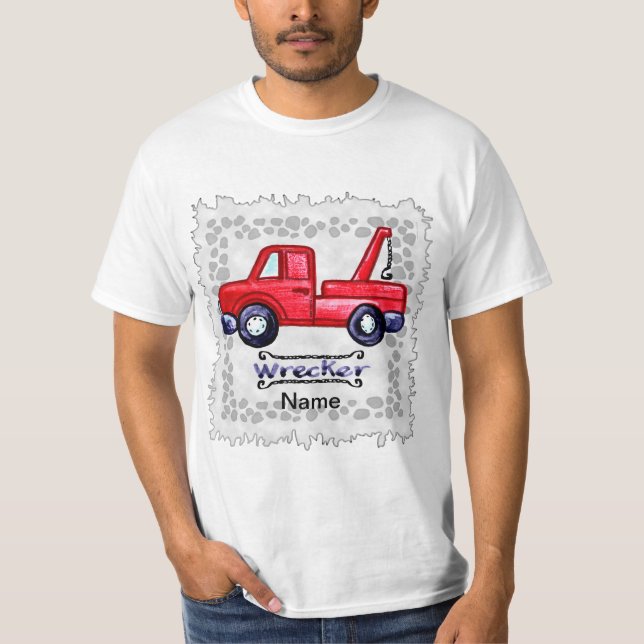 Wrecker Tow Truck T-Shirt (Vorderseite)