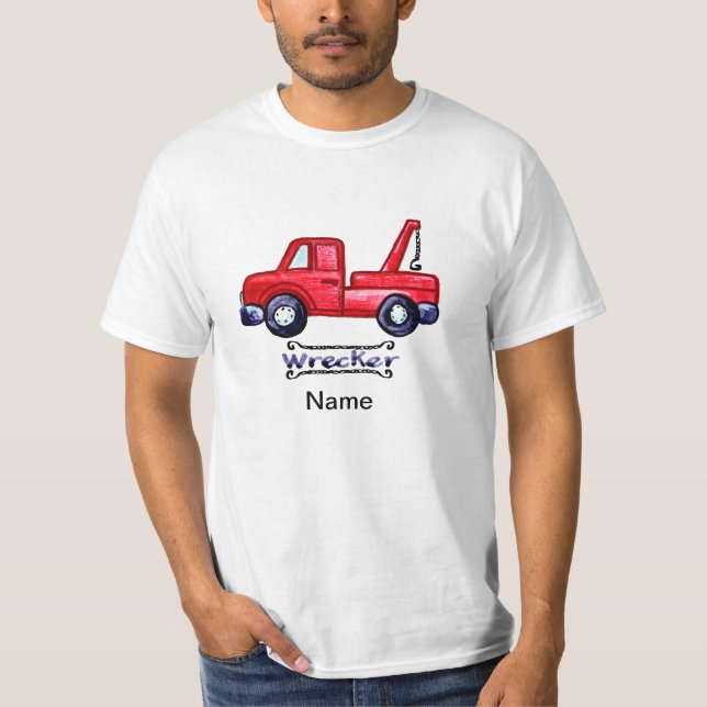Wrecker Tow Truck T-Shirt (Vorderseite)