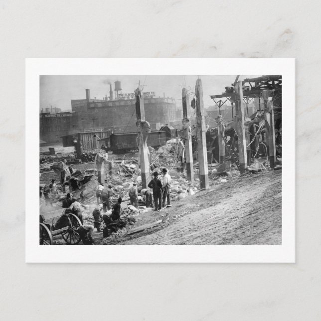 Wrecking Palace of the Fans, Cincinnati, 1911 Postkarte (Vorderseite)