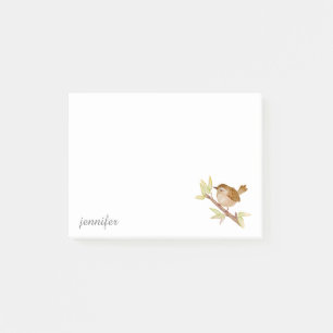 Wren Bird Post-it® Notes Post-it Klebezettel