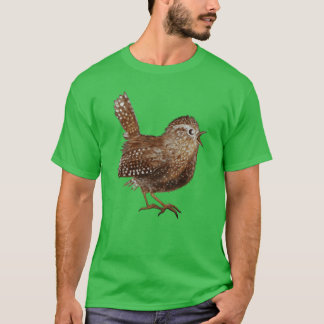 Wren Bird singt laut und schön Liedretro T-Shirt