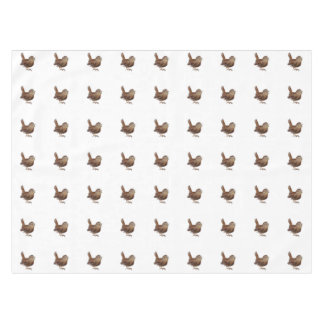 Wren Bird singt laut und schön Tischdecke