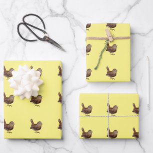 Wren Bird (Troglodytes Troglodytes) Geschenkpapier Set