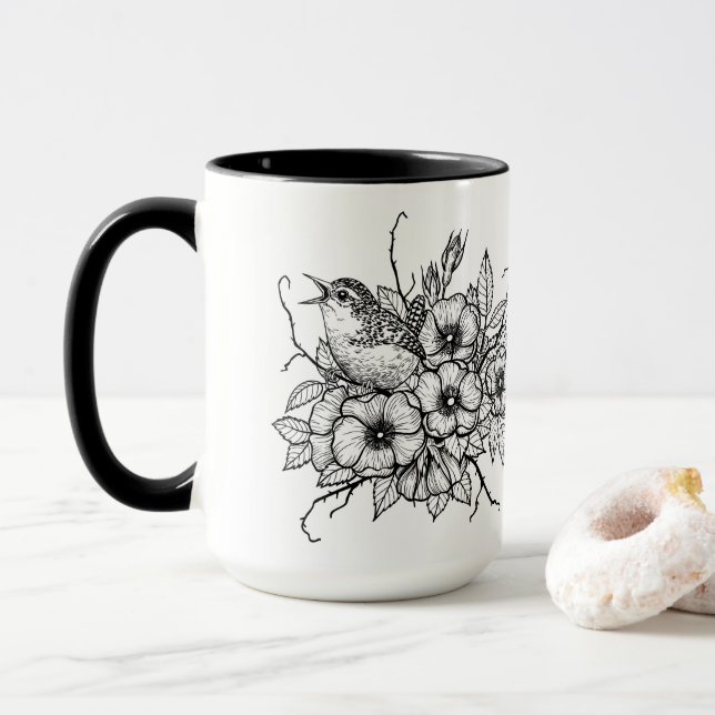 Wren-Bouquet Tasse (Mit Donut)