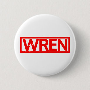 Wren Briefmarke Button