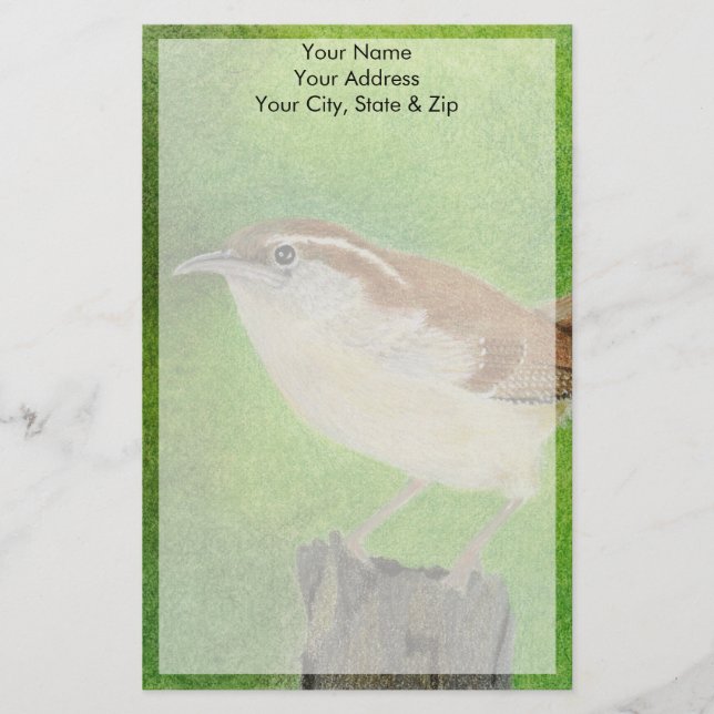 Wren Briefpapier (Vorderseite)