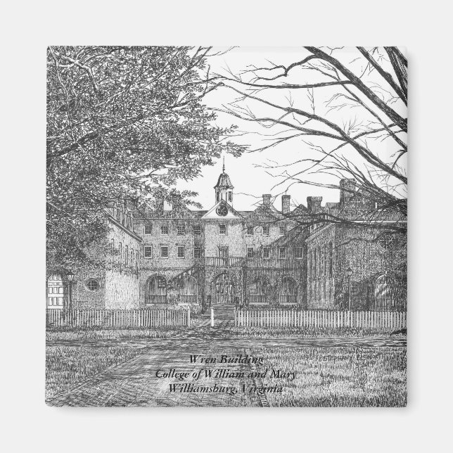 Wren Gebäude Magnet (Vorne)