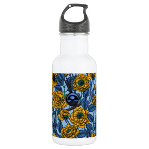 Wren in den Rose Edelstahlflasche