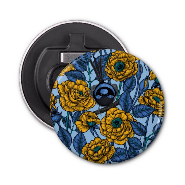 Wren in den Rose Flaschenöffner (Vorderseite)