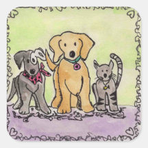 Wren, Robby und Jay Sticker