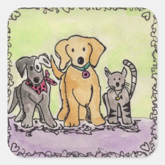 Wren, Robby und Jay Sticker