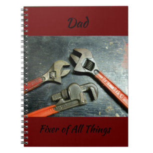 Wrenches Handyman Fixer aller Dinge Notizblock