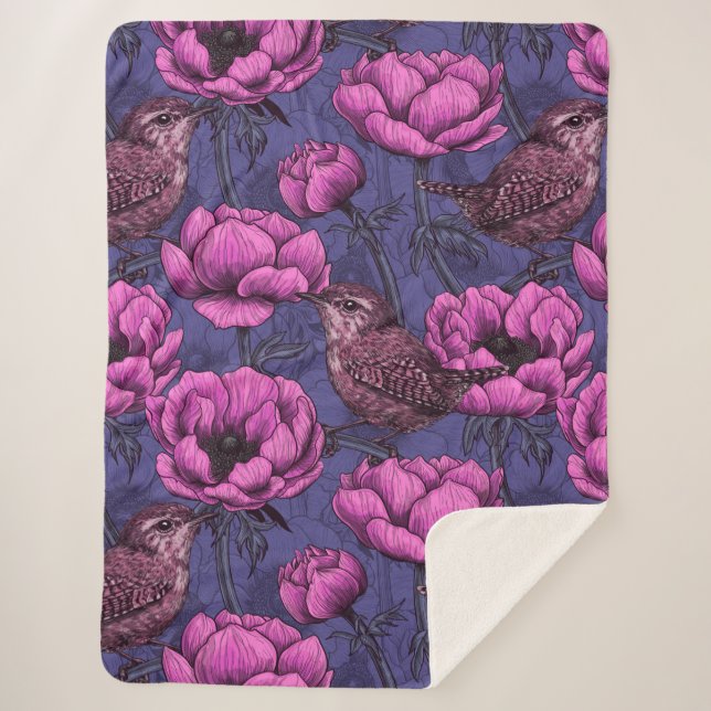 Wrens im Anemonengarten Sherpadecke (Vorderseite)