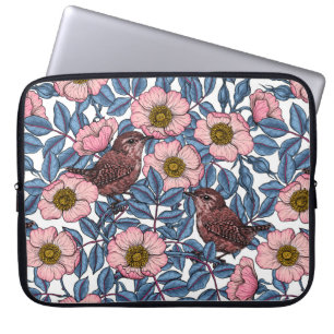 Wrens in den Rose Laptopschutzhülle