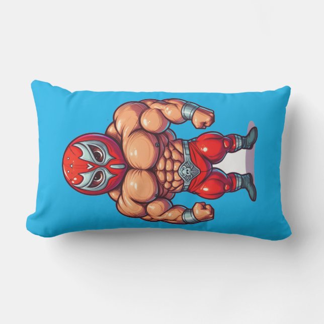 Wressierende Männer Kissen Für Draußen (Vorderseite)