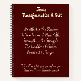 Wrestle for the Blessing" Christian Prayer Journal Notizbuch