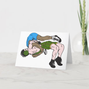 Wrestler Feiertagskarte