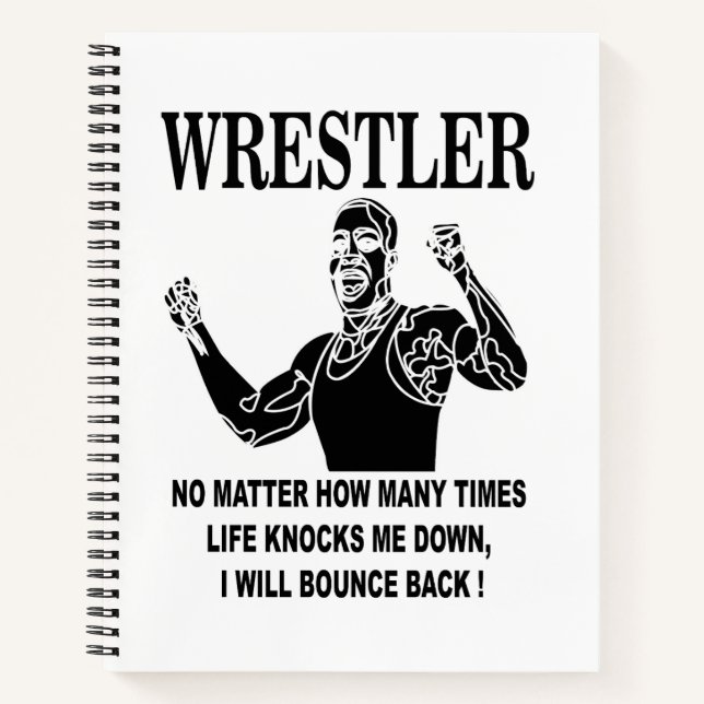 Wrestler Inspiration Wrestling Notizbuch (Vorderseite)