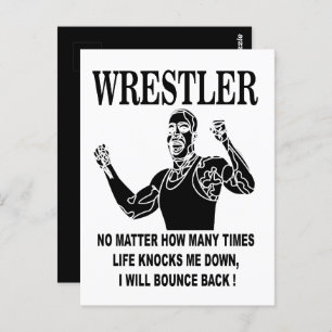 Wrestler Inspiration Wrestling Postkarte