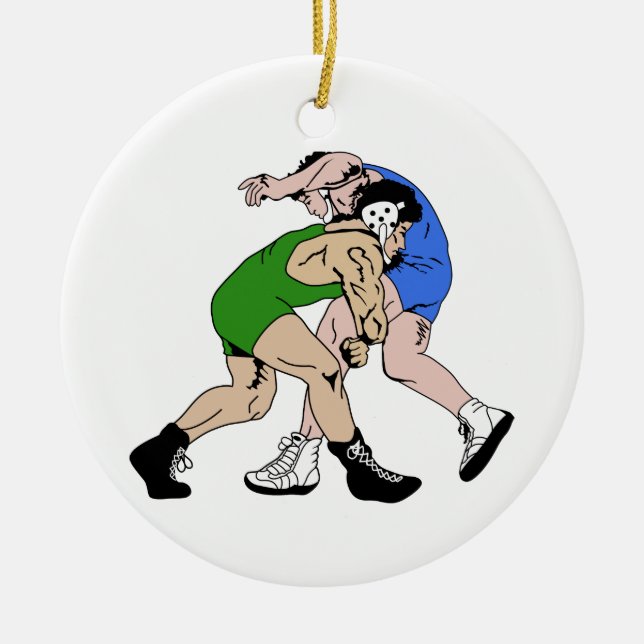 Wrestler Keramik Ornament (Vorne)