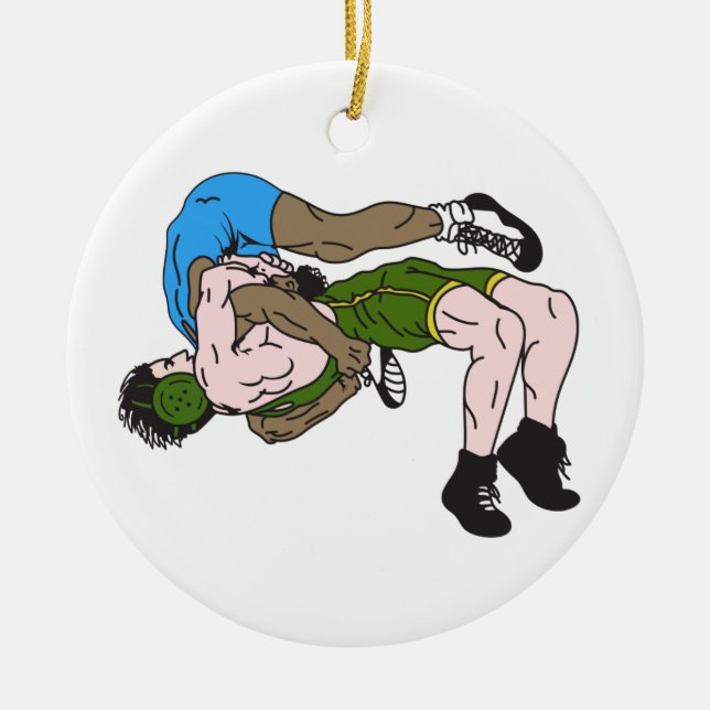 Wrestler Keramik Ornament (Vorne)