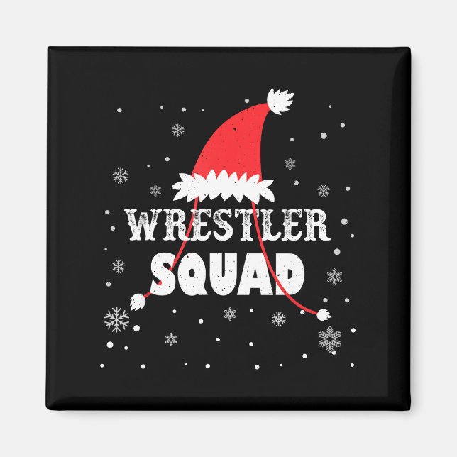 Wrestler Squad Christmas Wrestling Matching Xmas  Magnet (Vorne)