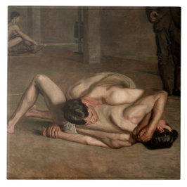 Wrestler (von Thomas Eakins) Fliese