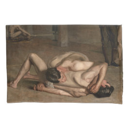 Wrestler (von Thomas Eakins) Kissenbezug
