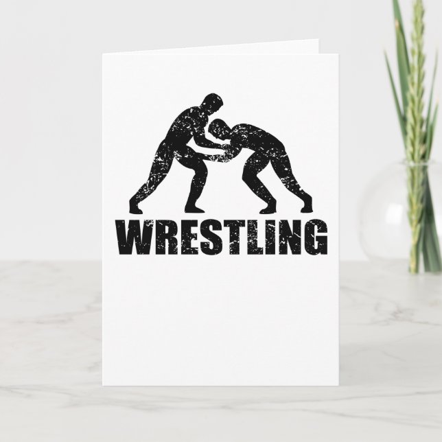 Wrestler Wrestling Catcher Martial Arts Geschenk Karte (Vorderseite)