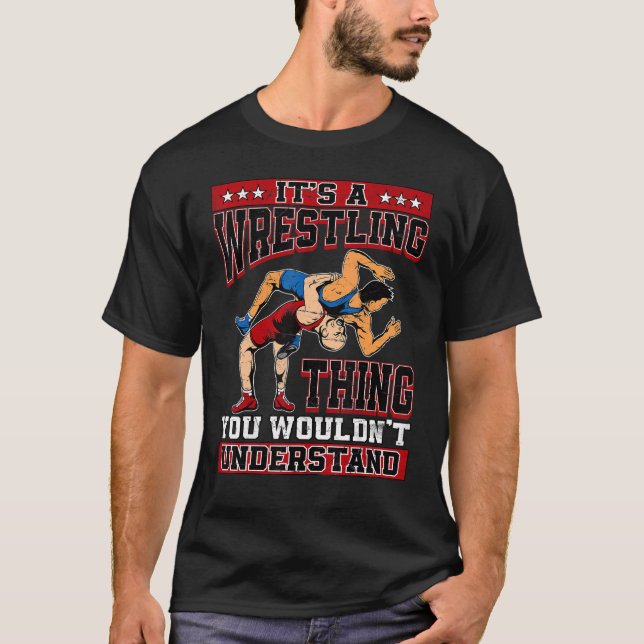 Wrestler Wrestling Pro Wrestler Idee Männer Männer T-Shirt (Vorderseite)