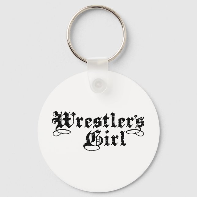 Wrestlermädchen Schlüsselanhänger (Vorderseite)