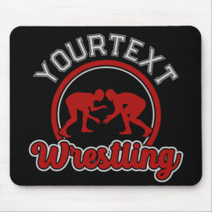 Wrestling ADD NAME Grapple Champion Team Player Mousepad