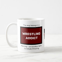 Wrestling Addict Hinzufügen des Monogramms für Ihr Kaffeetasse
