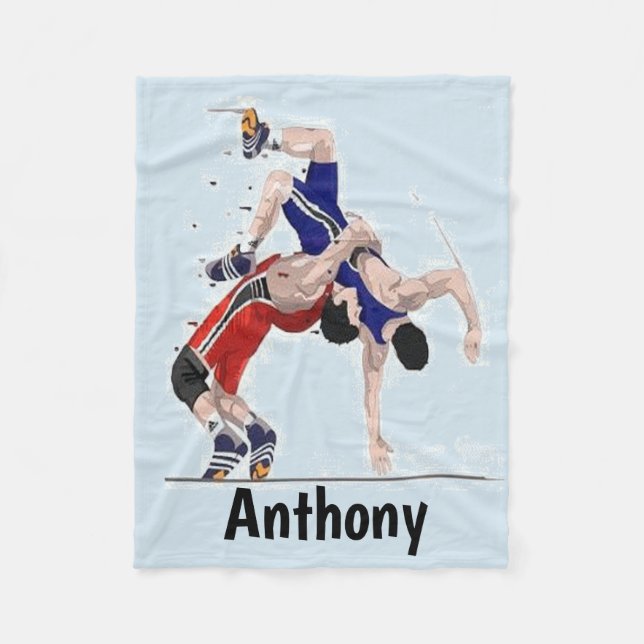 Wrestling an seiner besten Fleece-Decke Fleecedecke (Vorderseite)