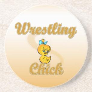 Wrestling Chick Getränkeuntersetzer