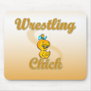 Wrestling Chick Mousepad