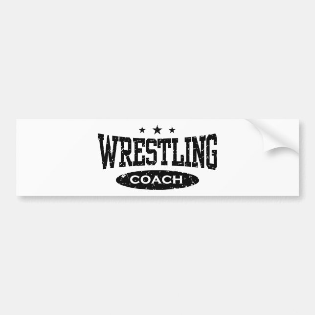 Wrestling Coach Autoaufkleber (Vorne)