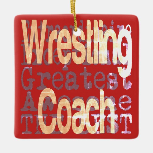 Wrestling Coach Extraordinator Keramikornament (Vorderseite)