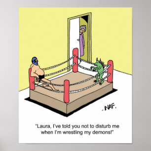 WRESTLING-DÄMONEN POSTER