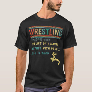 Wrestling Definition Retro Vintag Wrestling T-Shirt