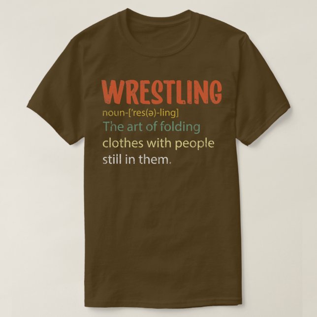 Wrestling-Definition T-Shirt (Design vorne)